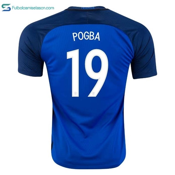Camiseta Francia 1ª Pogba 2016